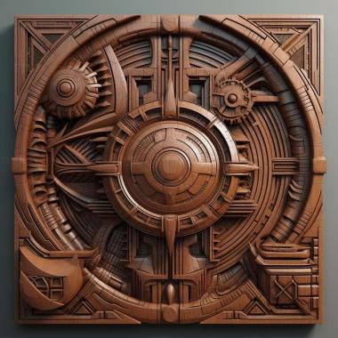Patterns and decorations stl futuristic 2 3d model